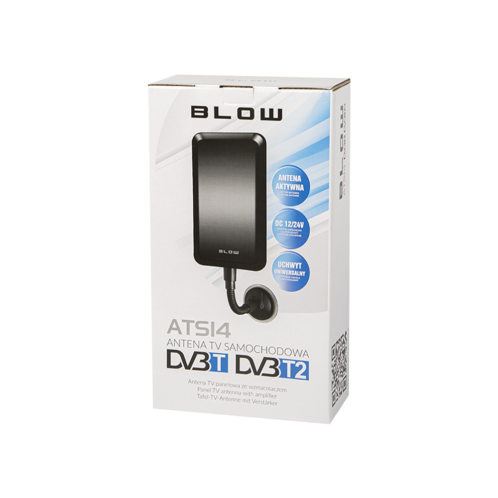Antena Amplificada DVB-T 20dB (12/24V) ATS-14 - Blow