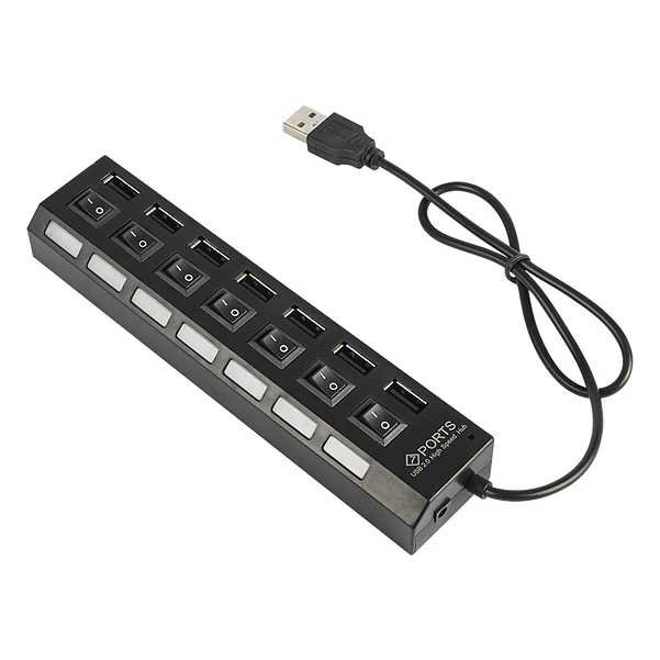 7-Port USB Hub ON/OFF Socket - Blow 1