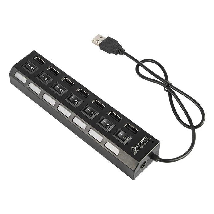 7-Port USB Hub ON/OFF Socket - Blow 1