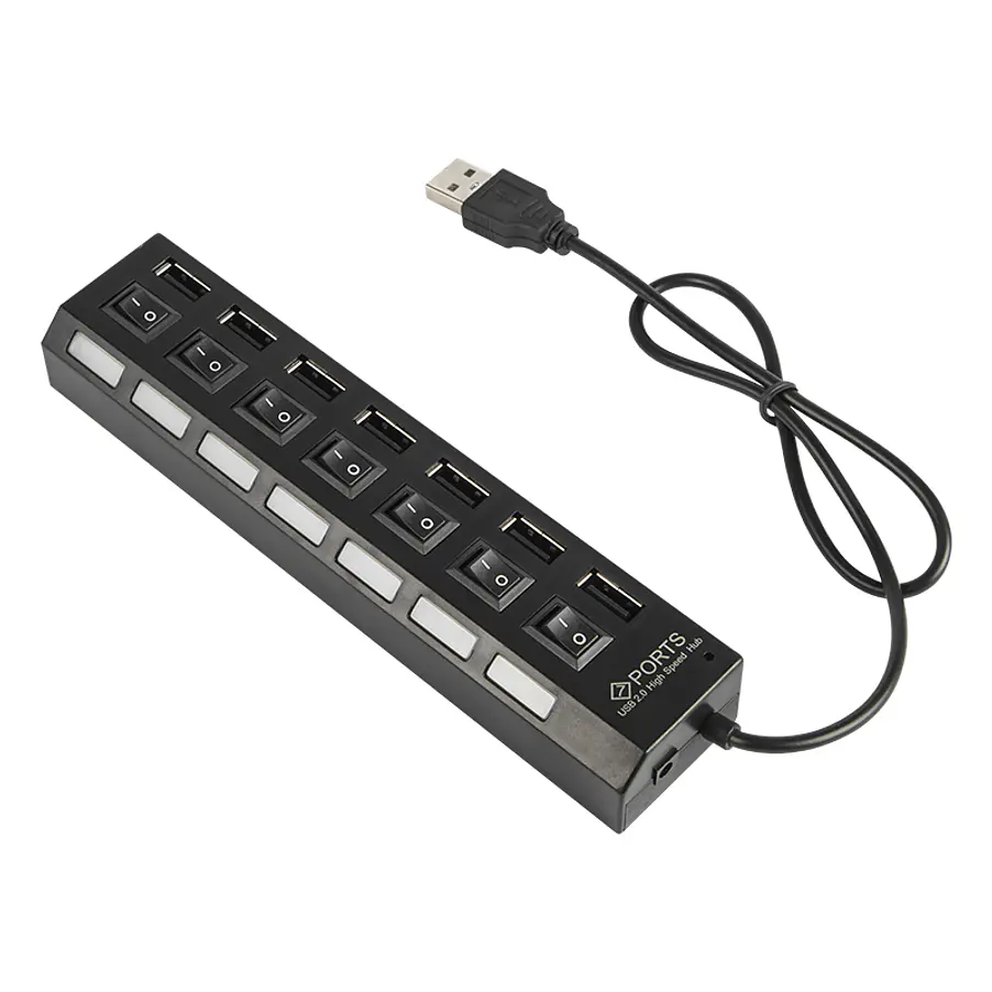 7-Port USB Hub ON/OFF Socket - Blow 1