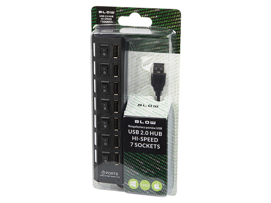 7-Port USB Hub ON/OFF Socket - Blow 2