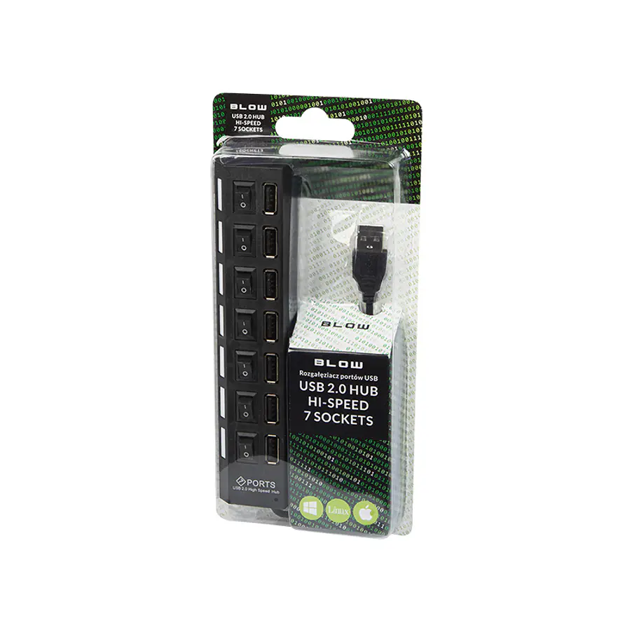 7-Port USB Hub ON/OFF Socket - Blow 2