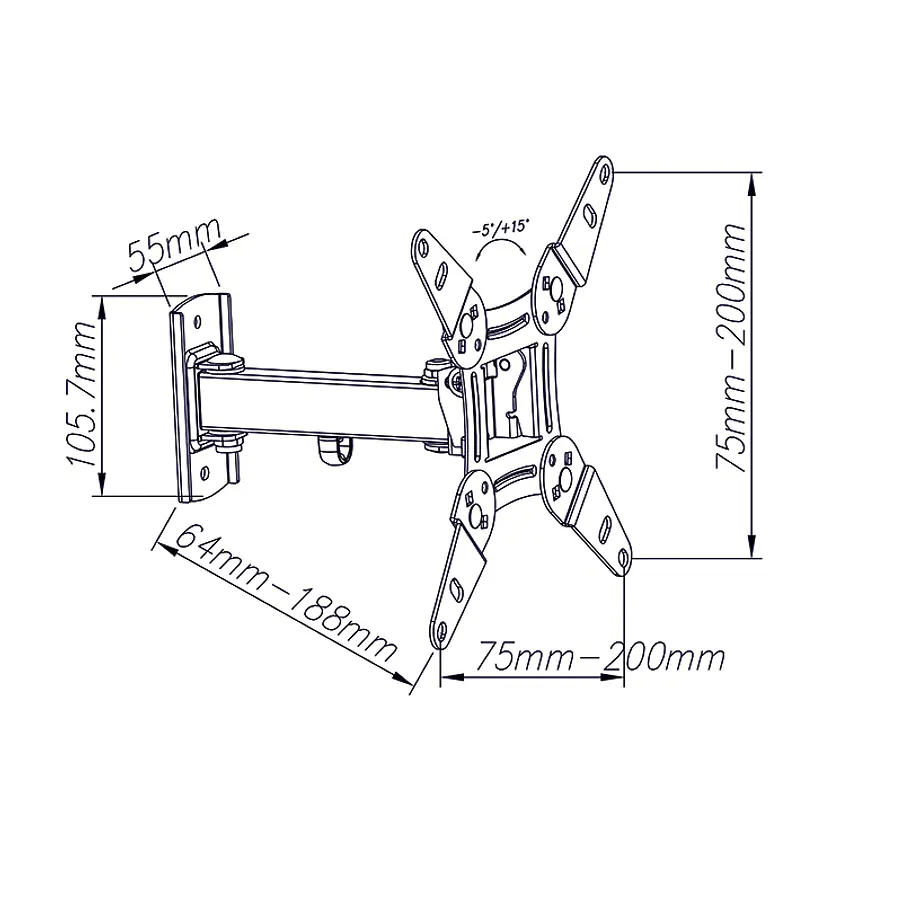 TV/LCD/Monitor Support (1 Arm) 13-42