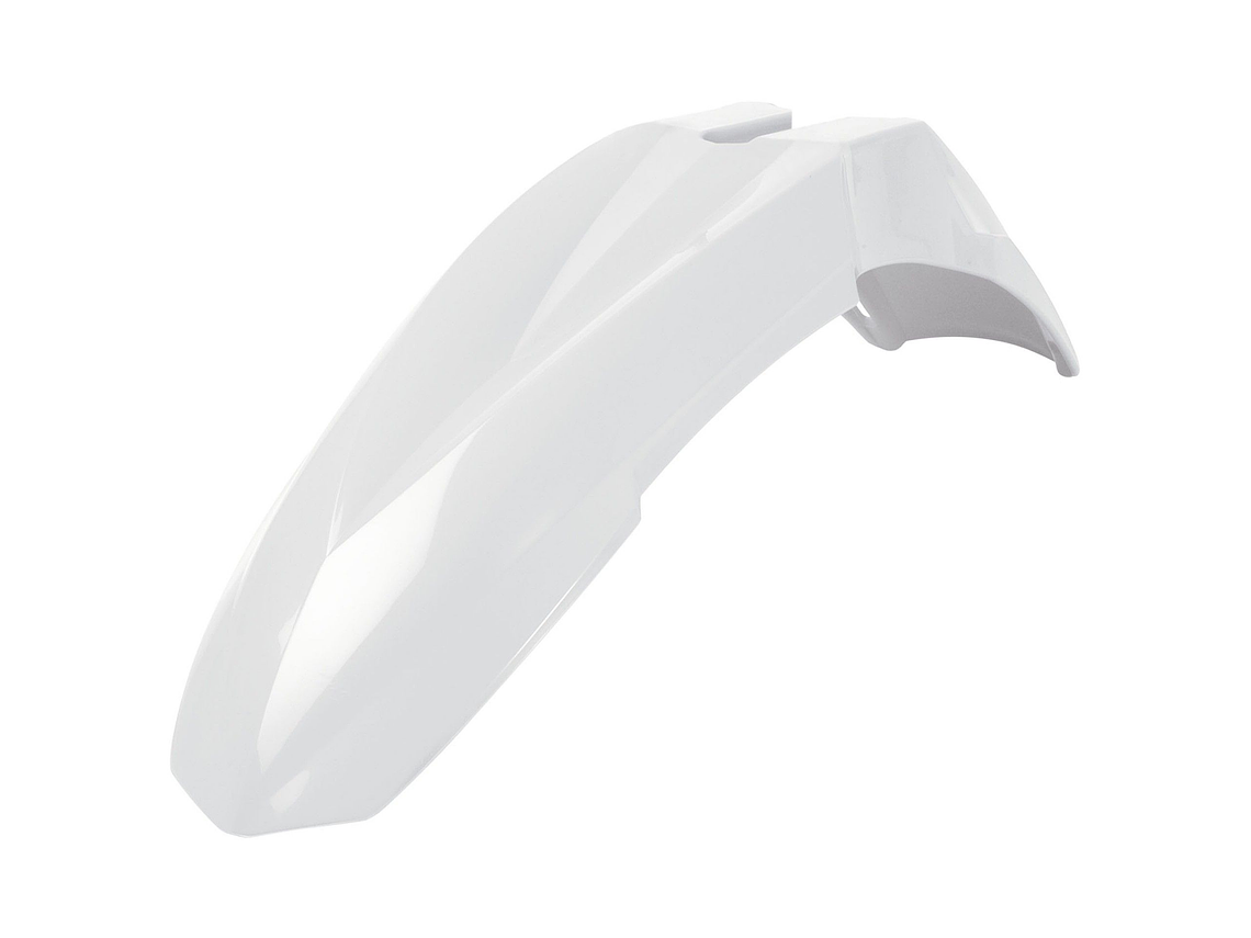 Universal Supermoto Front Mudguard (White) 1
