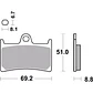 Yamaha Sintered Brake Pads 07YA23LA Brembo - vignette 2