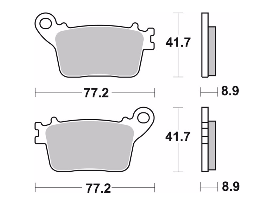 Sintered Brake Pads 07HO59SP Brembo 2