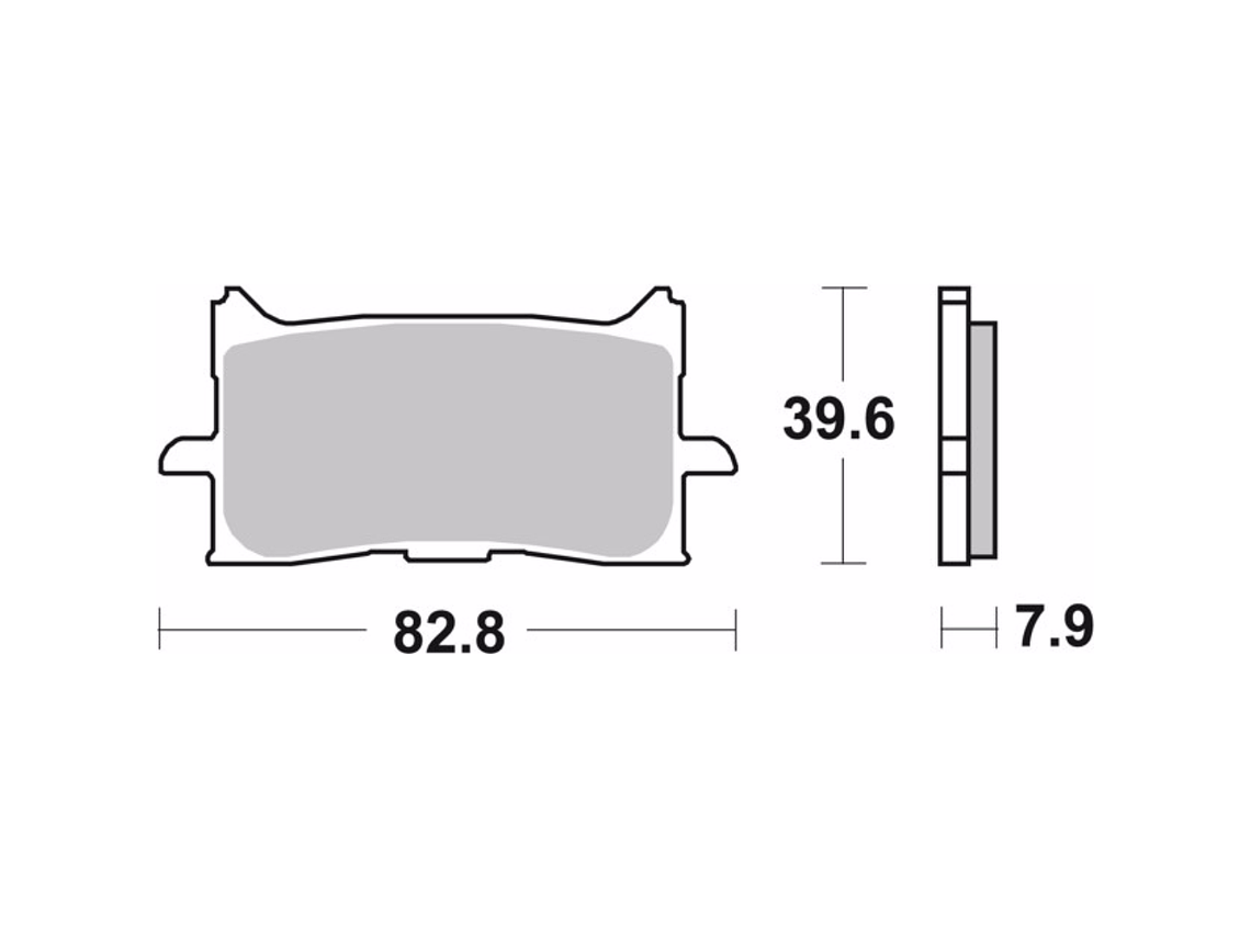 Brembo Honda Sintered Brake Pads 07HO62SA 2