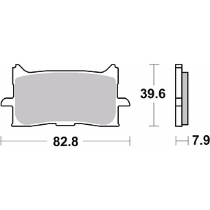 Brembo Honda Sintered Brake Pads 07HO62SA