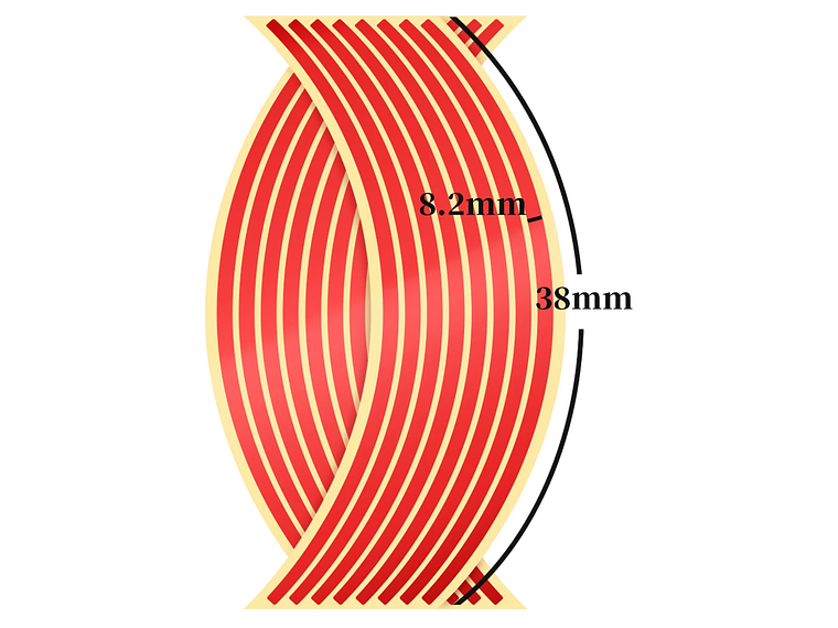 Fitas de Rodas Universais para Mota 8