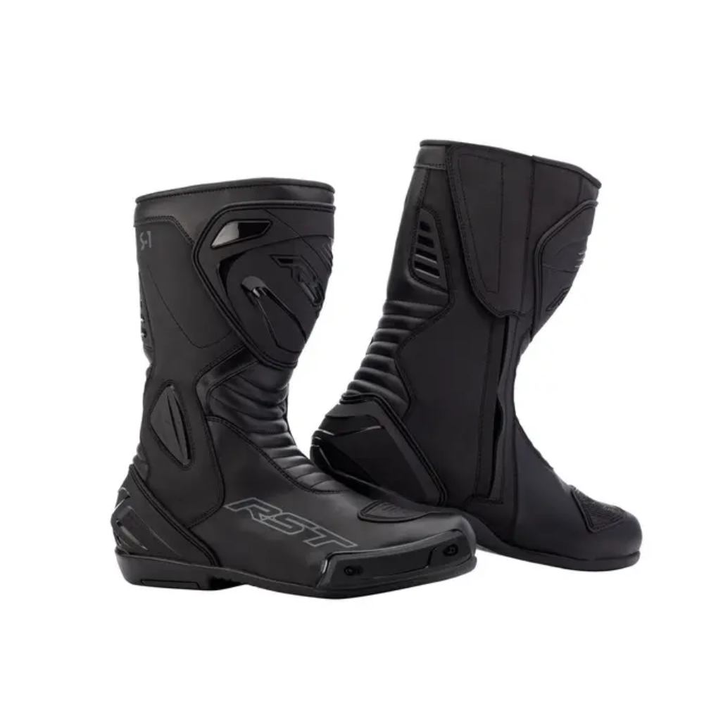 Botas De Moto RST S1 Waterproof | Deportivas Con Protección CE | Microfibra, Cremallera Y Velcro | Puntera Deslizante Y Talón De 360°