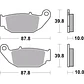 Pastilhas de Travão Orgânicas Brembo 07HO61CC - thumbnail 2