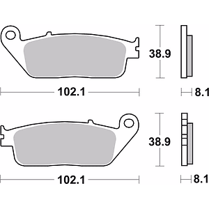 Pastilhas de Travão Sinterizadas Brembo 07HO30SA