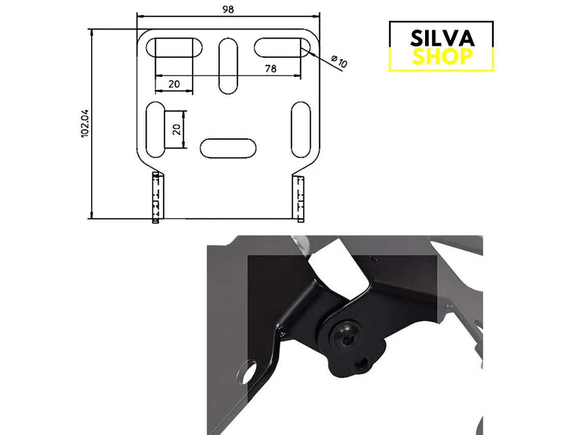 Plate Support Yamaha R3 R6 R1 FZ6 5