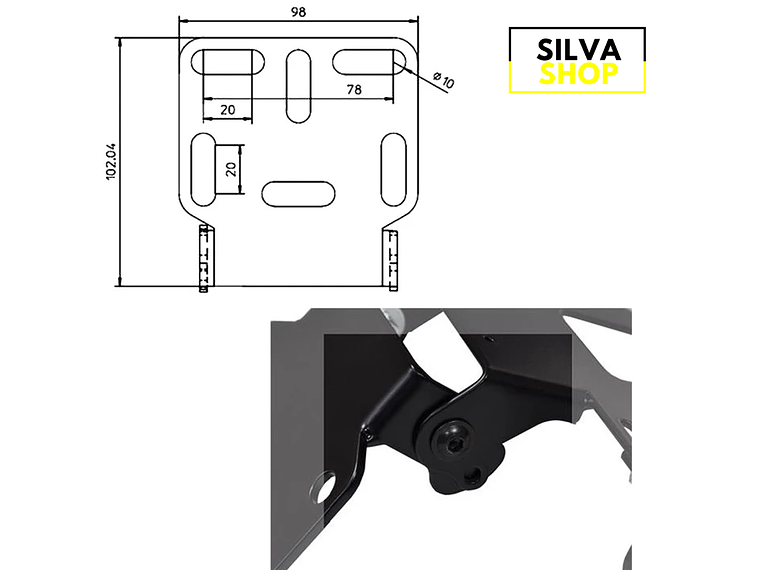 Plate Support Yamaha R3 R6 R1 FZ6 5