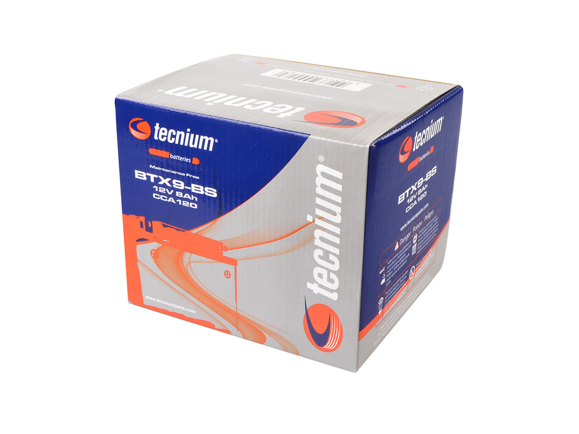 Bateria 12V 8Ah BTX9-BS (YTX9-BS) - Tecnium 2
