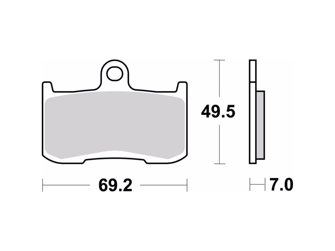 Pastilhas de Travão Sinterizadas Brembo 07KA23SA 2