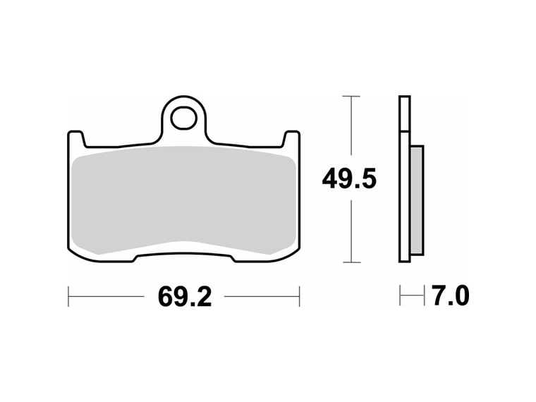Pastilhas de Travão Sinterizadas Brembo 07KA23SA 2