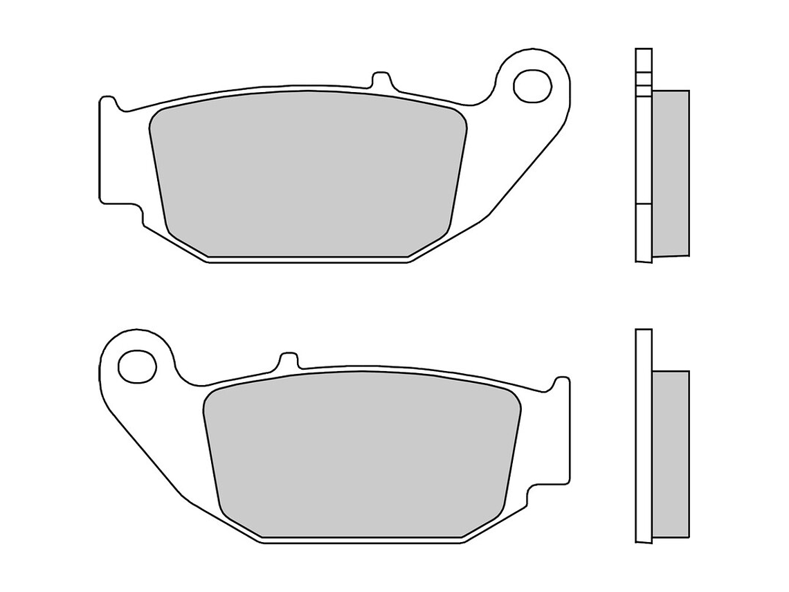 Pastilhas de Travão Orgânicas CB 125 F Brembo 07HO64CC 2