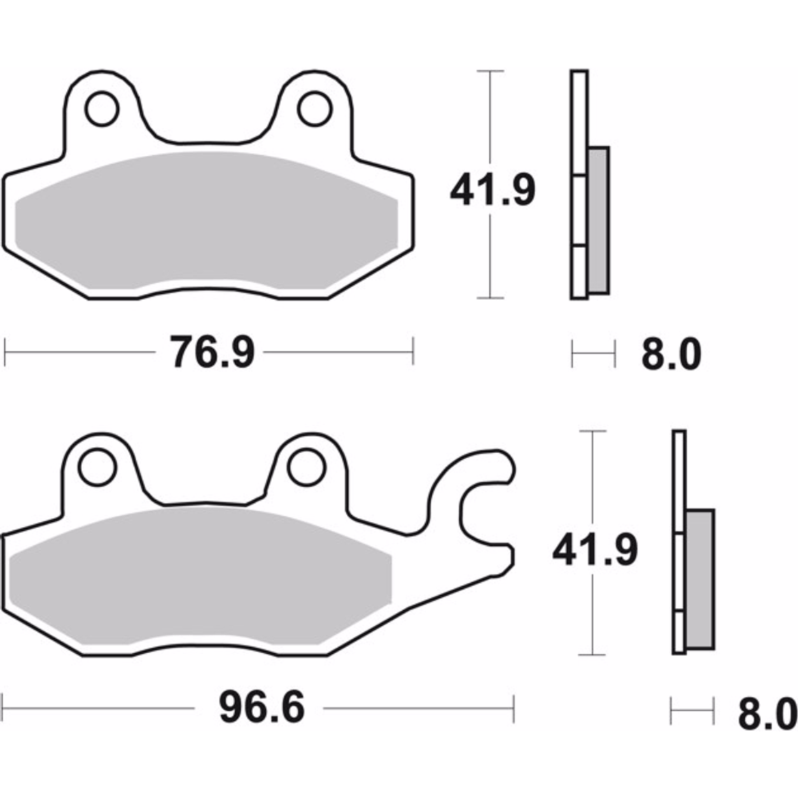 Pastilhas de Travão Orgânicas CB 125 F Brembo 07YA2206 2