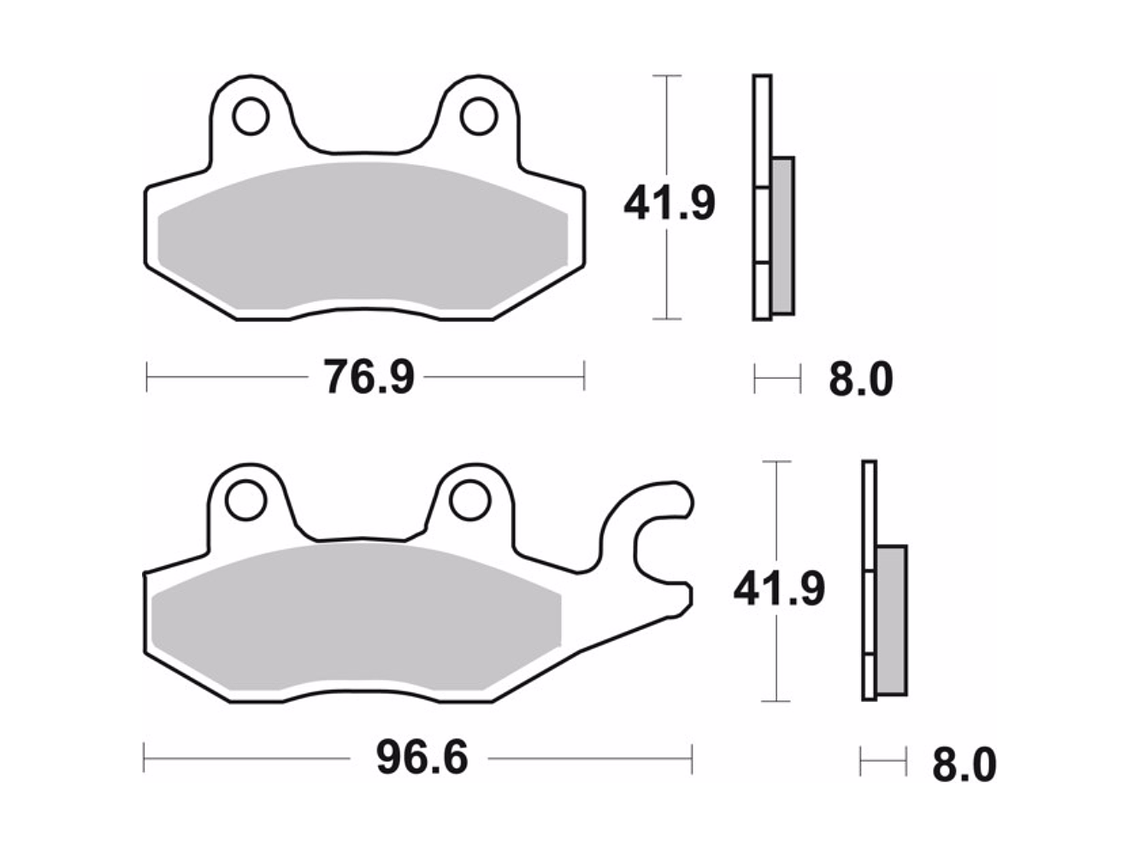 Pastilhas de Travão Orgânicas CB 125 F Brembo 07YA2206 2