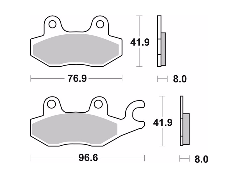 Pastilhas de Travão Orgânicas CB 125 F Brembo 07YA2206 2