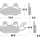 Pastilhas de Travão Orgânicas CB 125 F Brembo 07YA2206 - thumbnail 2