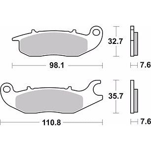 Pastilhas de Travão Brembo 07HO5606