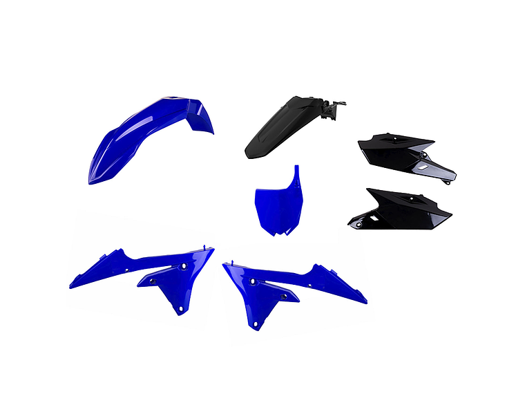 Kit Plásticos MX Yamaha YZ250F/YZ450F 2014-2018 (Azul e Preto) 1