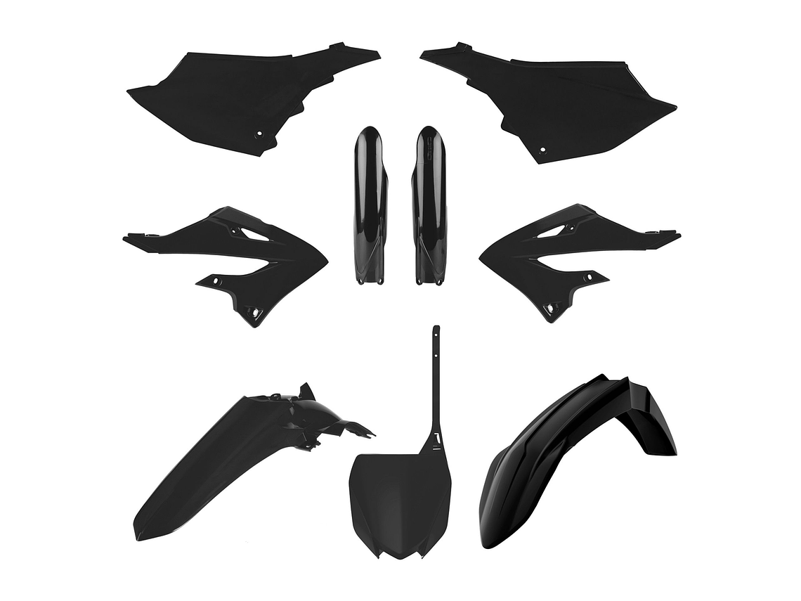Kit Plásticos Yamaha YZ125/250 Modelos 2022 (Preto) 1