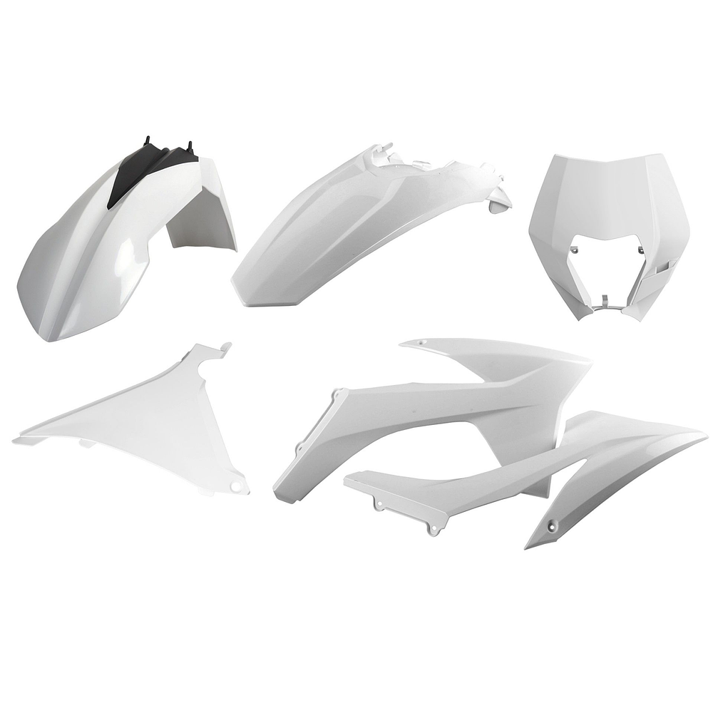 Kit Plásticos KTM EXC/EXC-F XC-W/XCF-W 2012-13 (Branco)