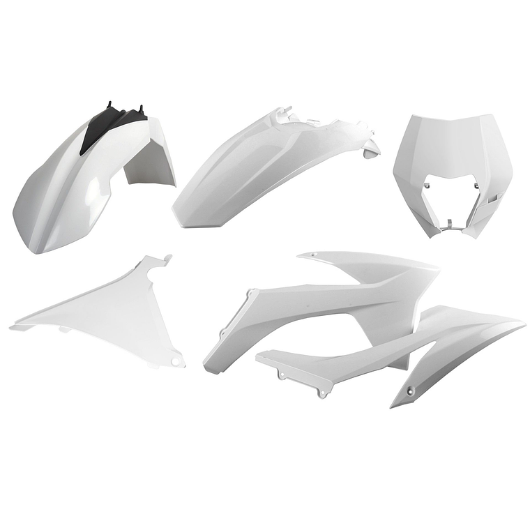 Kit Plásticos KTM EXC/EXC-F XC-W/XCF-W 2012-13 (Branco) 1