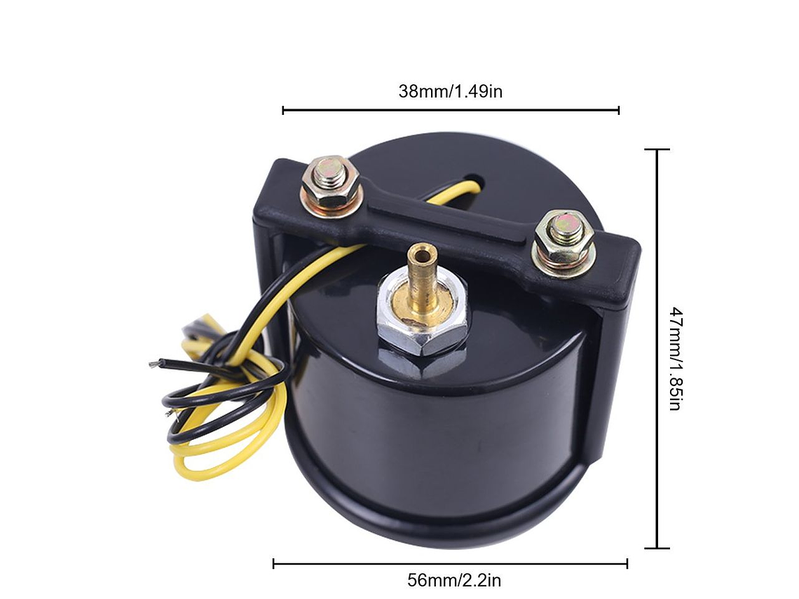 Manómetro Pressão Turbo 2 Bar (Preto) 4