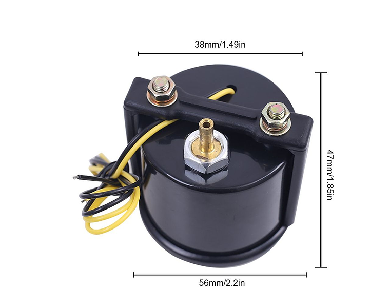 Manómetro Pressão Turbo 2 Bar (Preto) 4