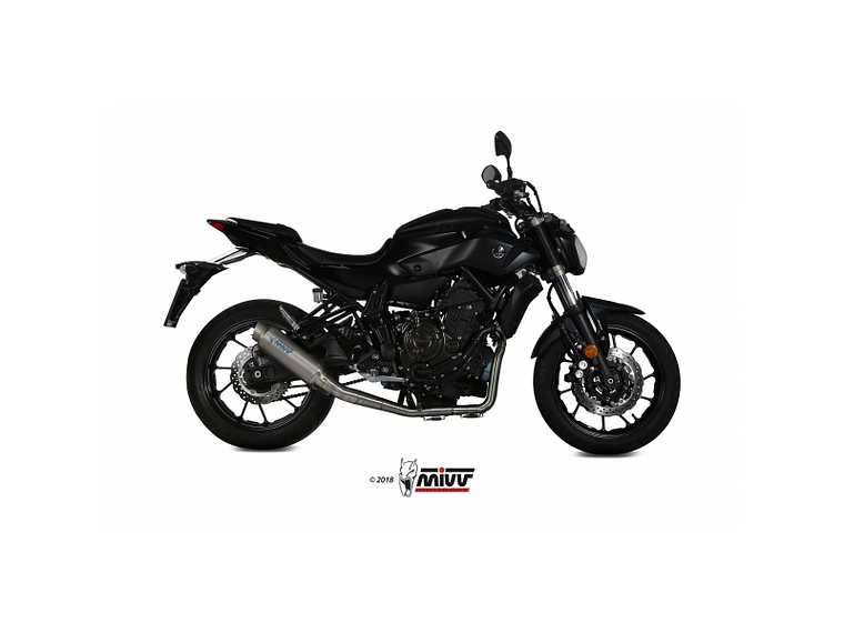 Linha Escape Completo MIVV GP PRO Titânio Yamaha MT-07 2014-2020 1