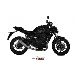 Linha Escape Completo MIVV GP PRO Titânio Yamaha MT-07 2014-2020