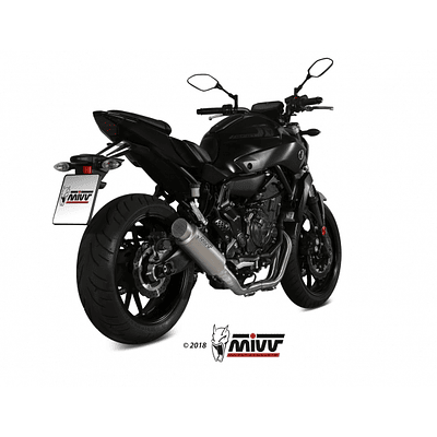 Linha Escape Completo MIVV GP PRO Titânio Yamaha MT-07 2014-2020
