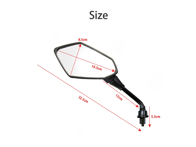 Espelhos Universais para Mota M10 5