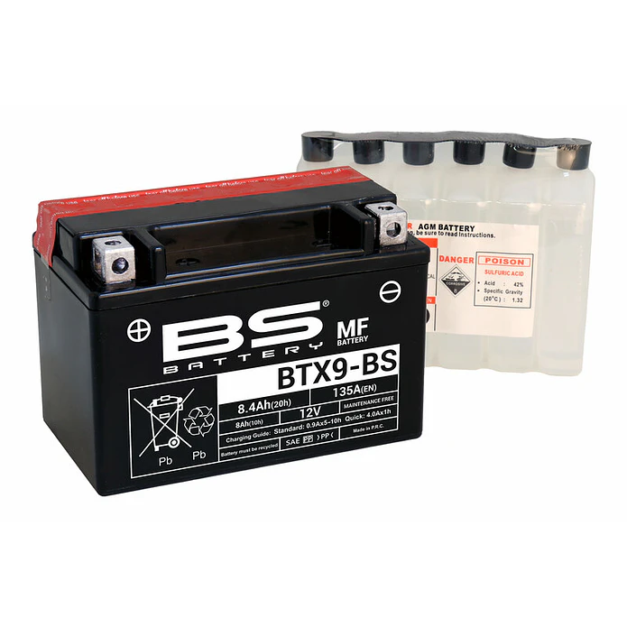 Bateria 12V 8Ah BTX9-BS - BS Battery 1