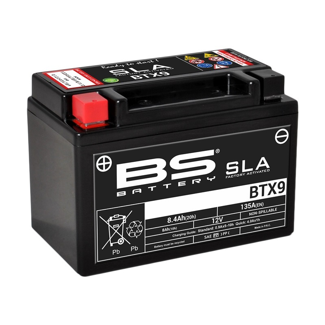 Bateria 12V 8,4Ah SLA BTX9 SLA - BS Battery 1