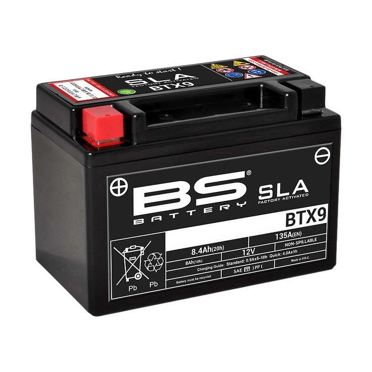 Bateria 12V 8,4Ah SLA BTX9 SLA - BS Battery 1
