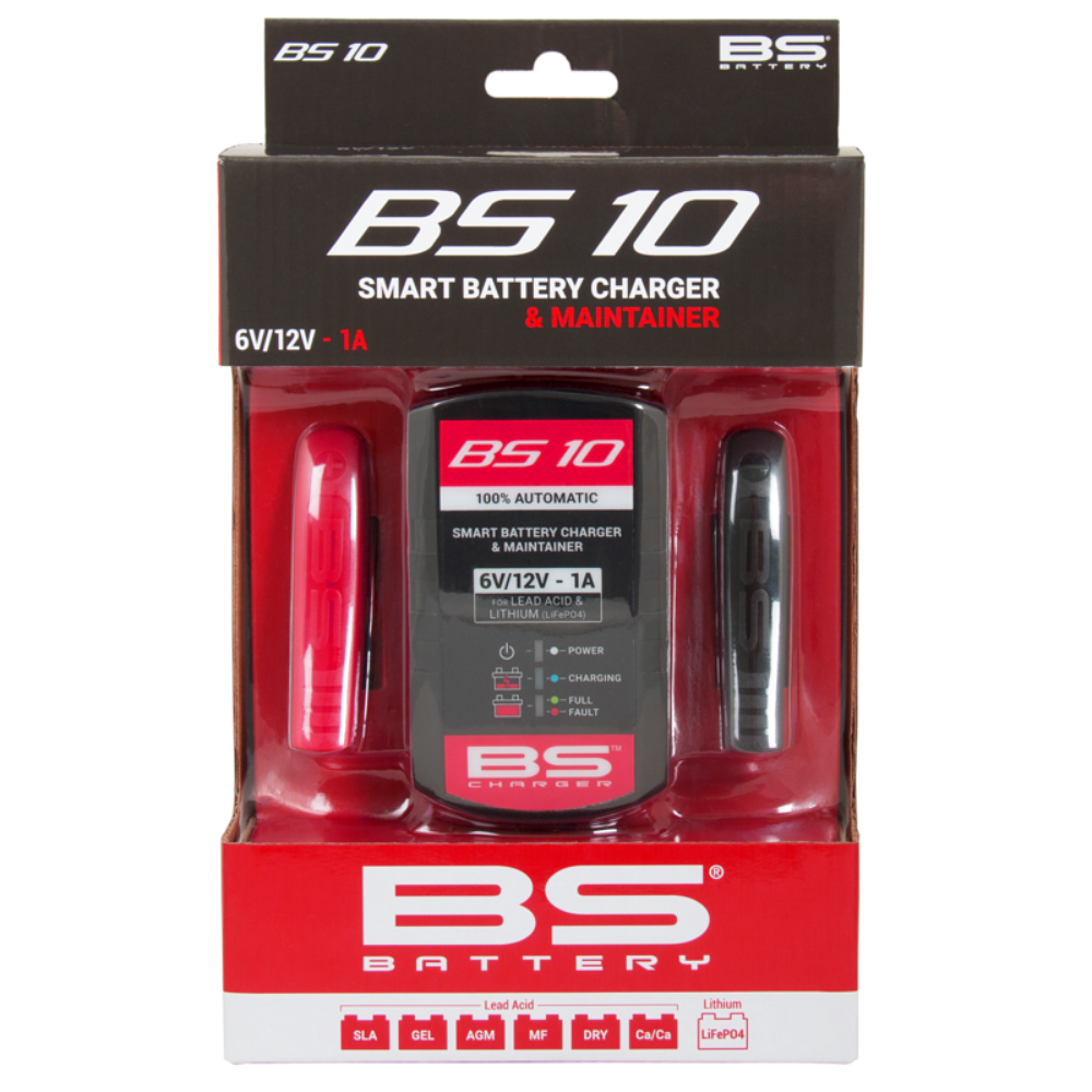 Carregador de Baterias Inteligente 6/12V 1A BS10 - BS Battery