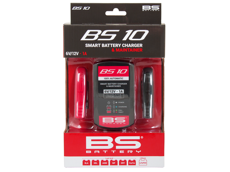 Carregador de Baterias Inteligente 6/12V 1A BS10 - BS Battery 4