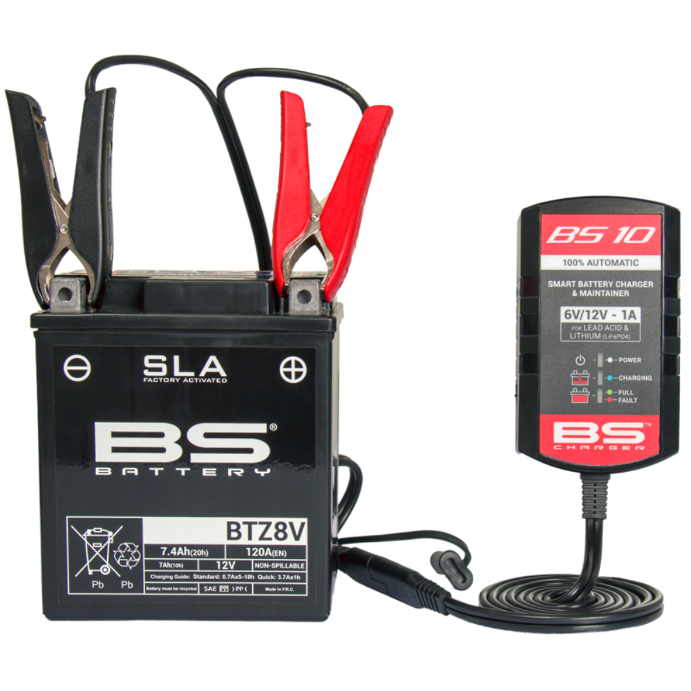 Carregador de Baterias Inteligente 6/12V 1A BS10 - BS Battery