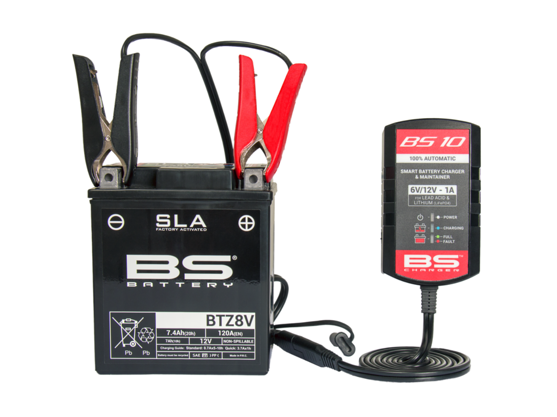 Carregador de Baterias Inteligente 6/12V 1A BS10 - BS Battery 5