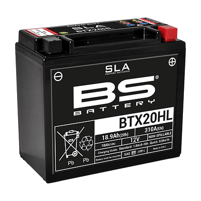 Bateria 12V 18,9Ah BTX20HL SLA - BS BATTERY