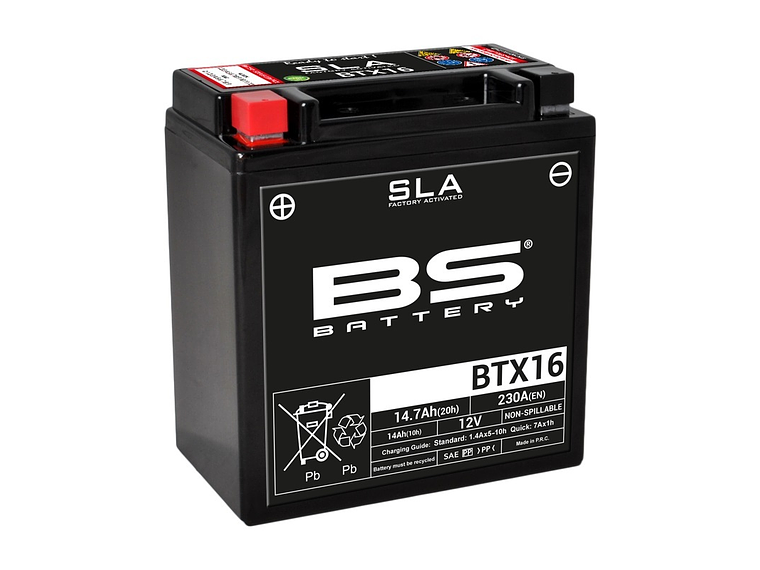Bateria SLA BTX16 (FA) - BS Battery 1