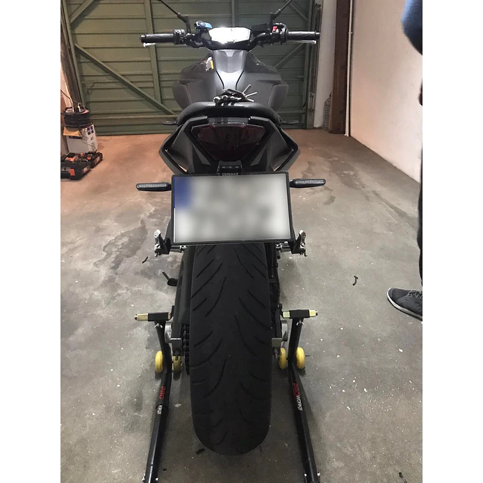 Universal Short Plate Support for Motorcycle 3