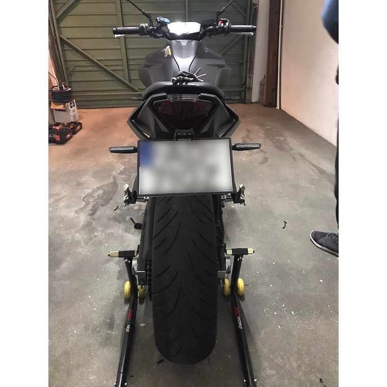 Universal Short Plate Support for Motorcycle 3