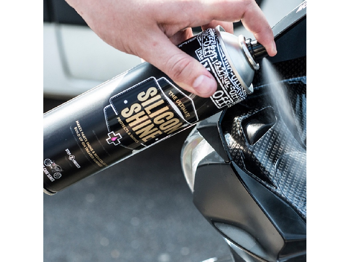 Spray Abrilhantador e Proteção Muc-Off Silicone Shine 500ml 626 3