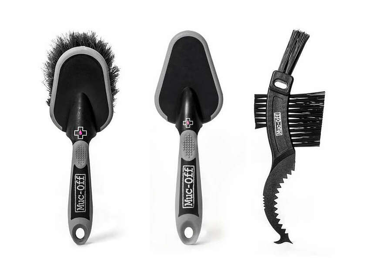 Kit de 3 Escovas de Limpeza Muc-Off Premium  1